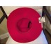 Zara Bright Cherry Red Wide Brim Fedora Felt Hat Medium NWT Fits Heads 21 to 22  eb-71595912